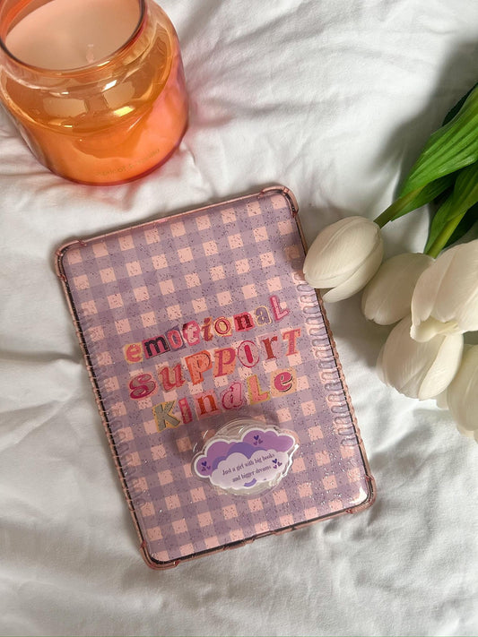 Just a girl with big books and bigger dreams grip for e-reader or phone