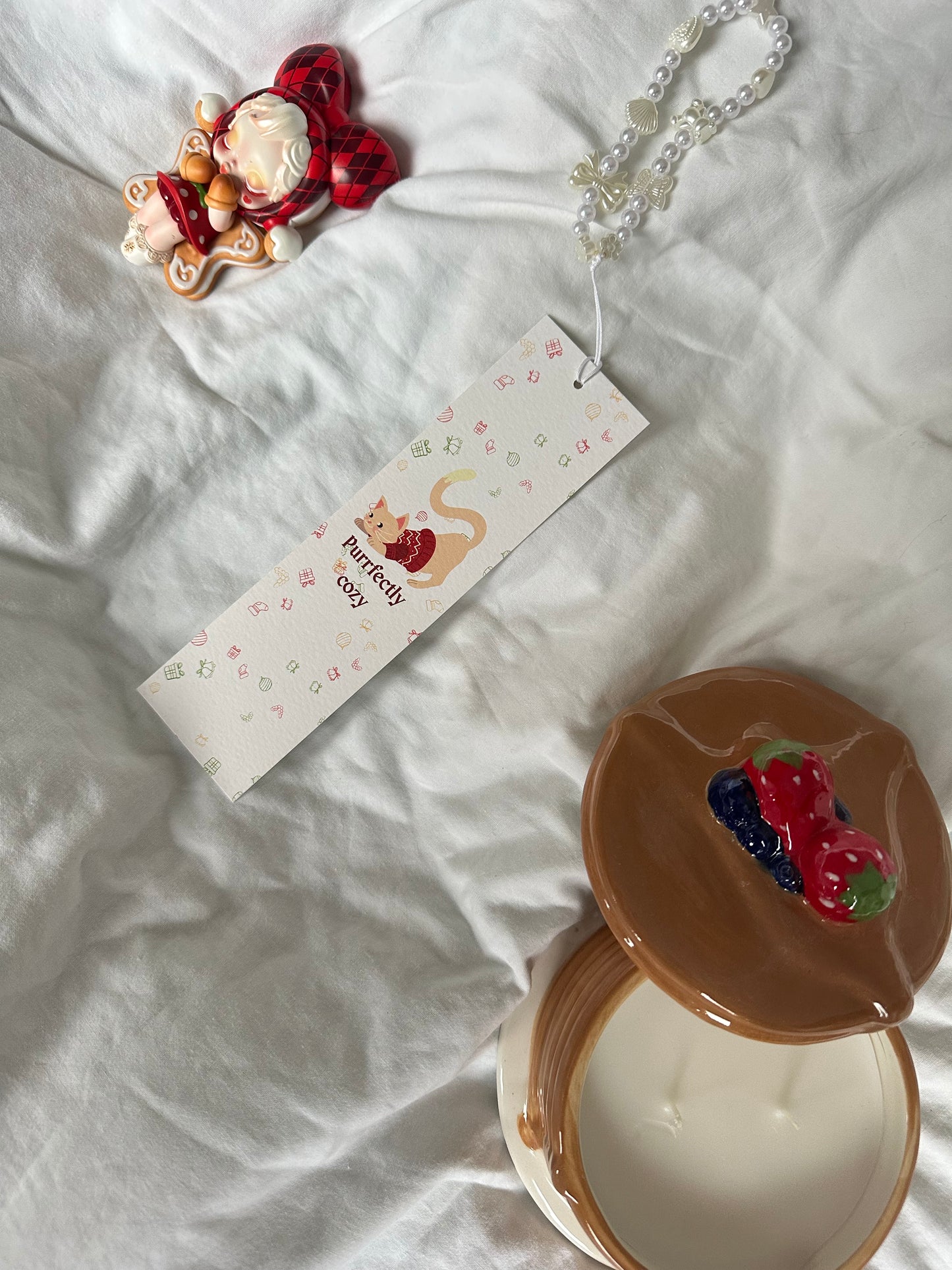 Purring through the snow bookmark