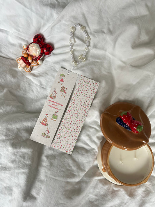 Sleighing stories like a silly goose bookmark