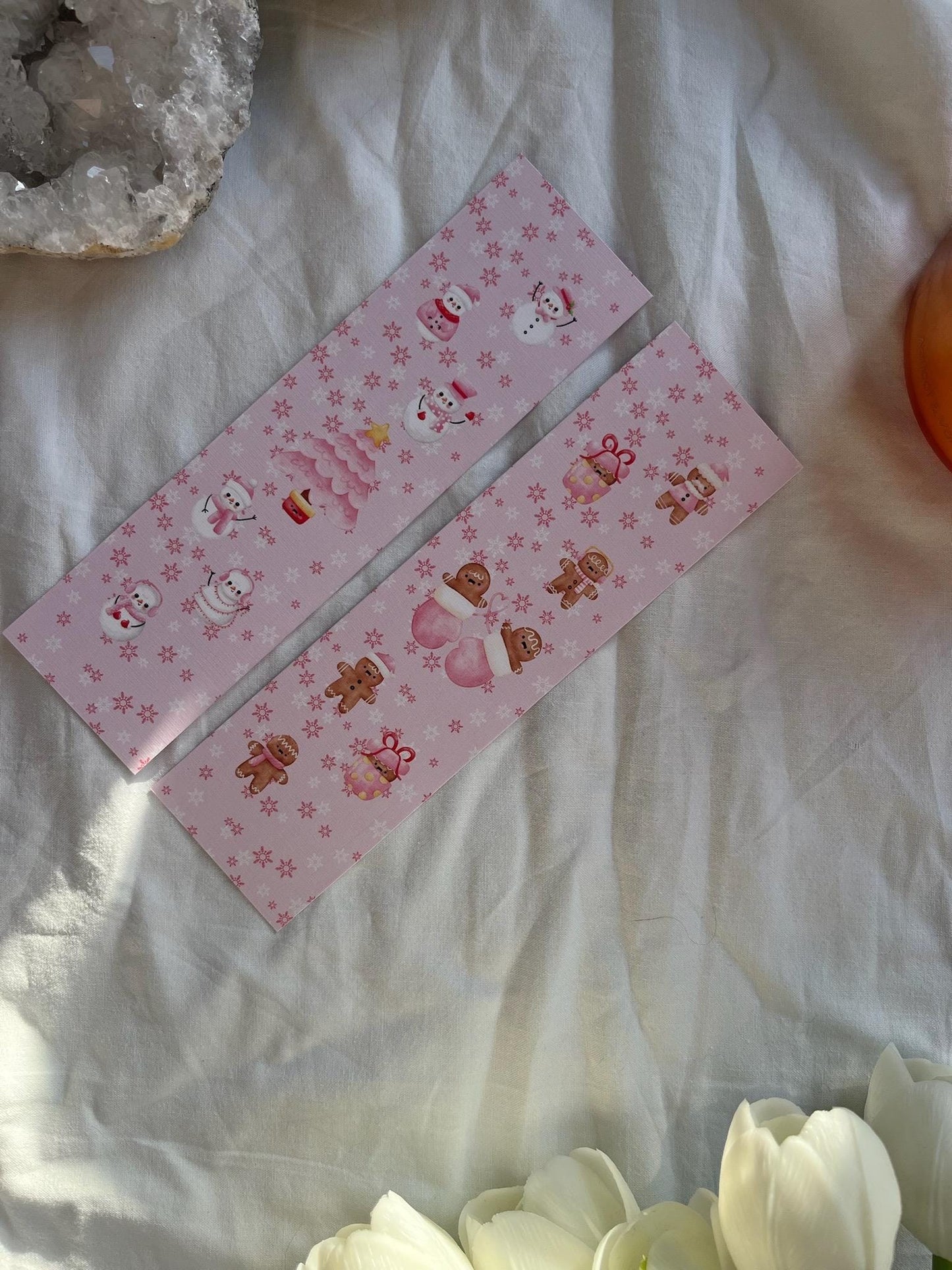 Cute Gingerbread/Snowman Bookmark