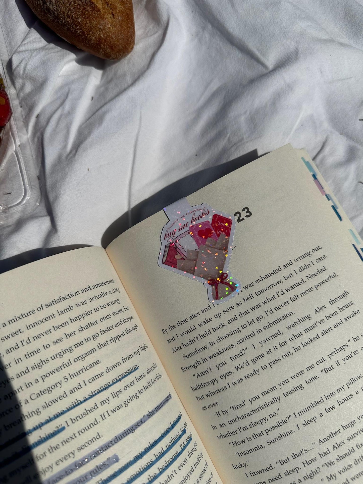 Buy me books - sparkling magnetic bookmark