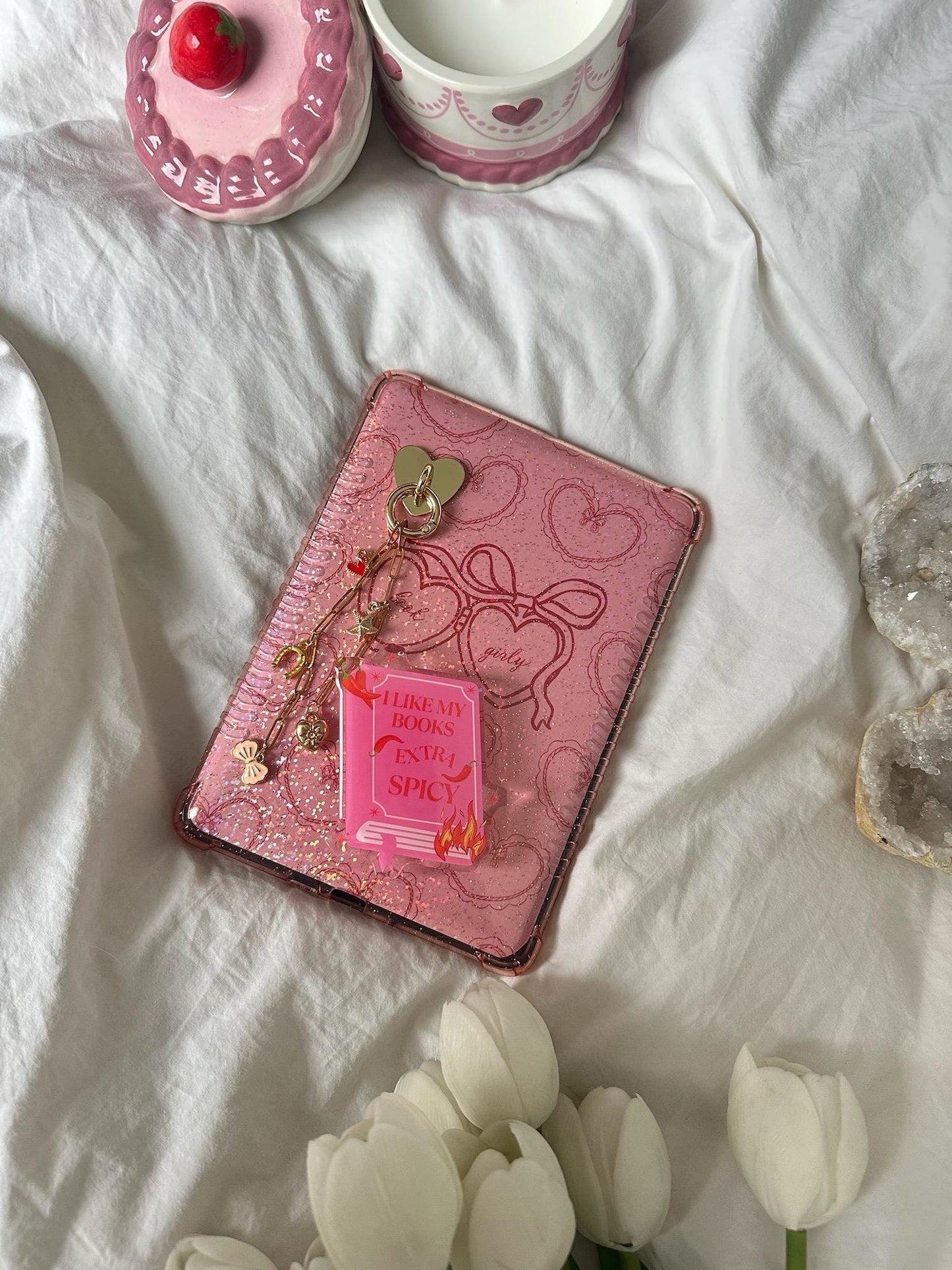 I like my books extra spicy grip for e-reader or phone