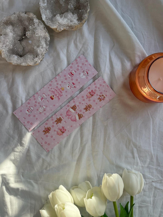Cute Gingerbread/Snowman Bookmark