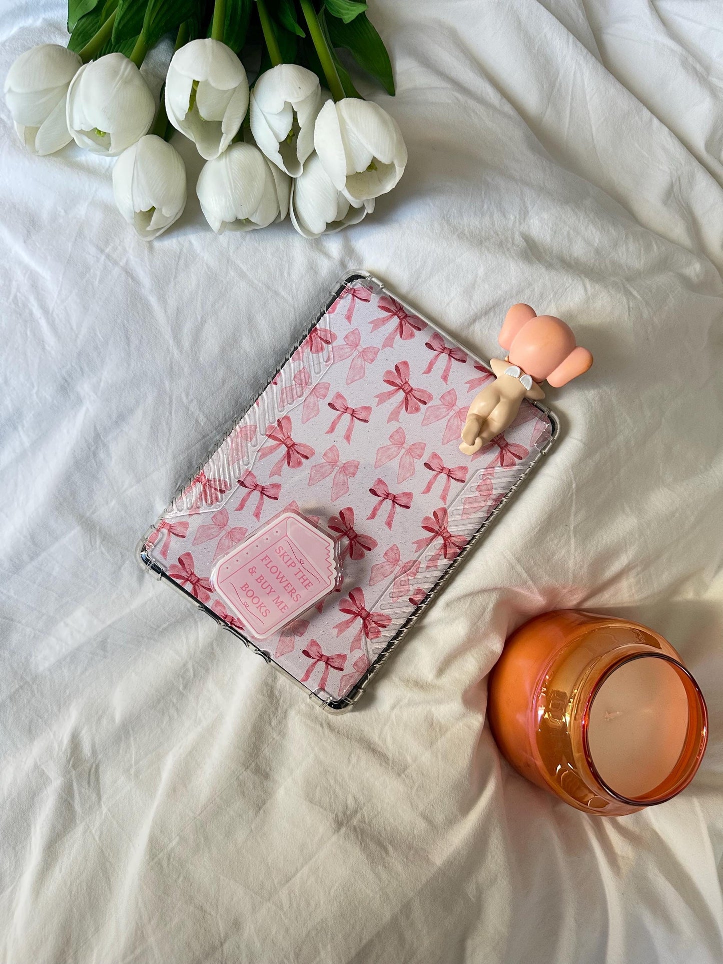 Pink bow kindle insert