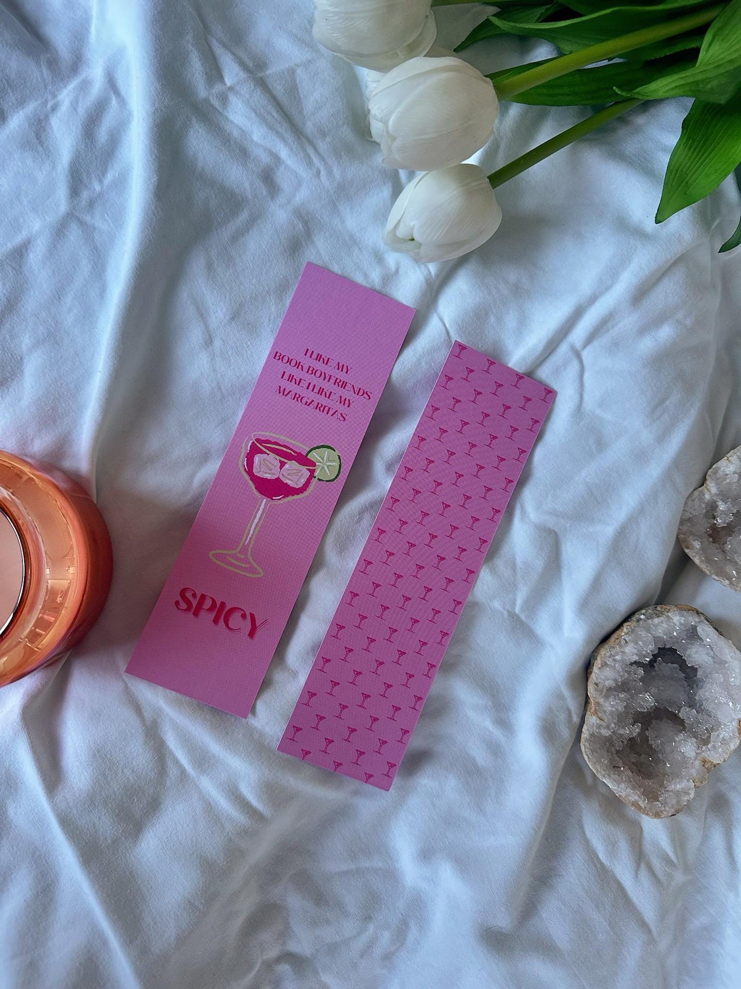 I like my book boyfriends like I like my margaritas SPICY Bookmark