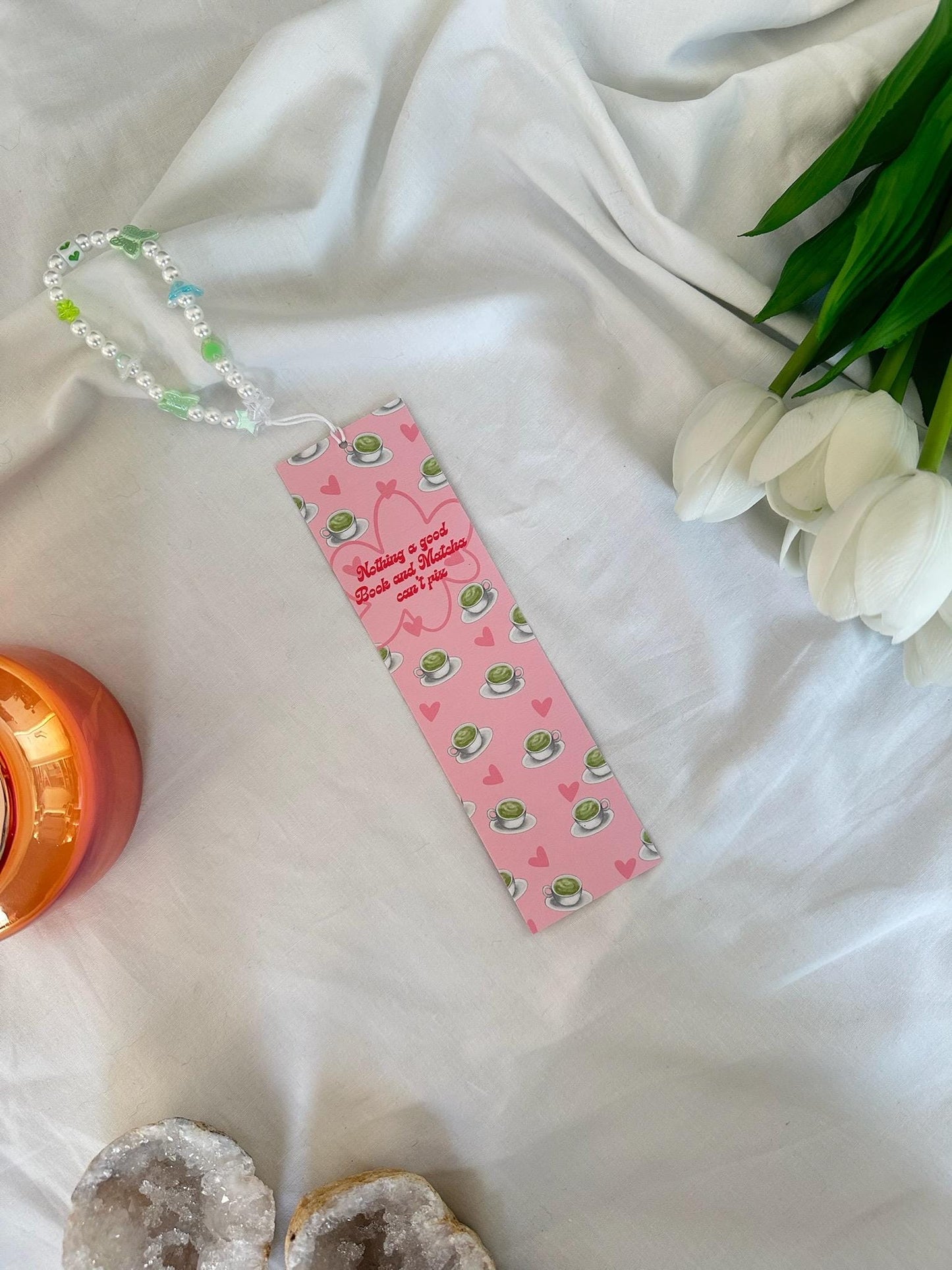 Nothing a good Book and Matcha can’t fix Bookmark