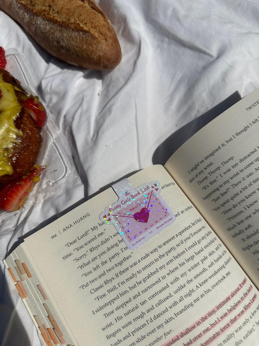 The pretty girls book club - sparkling magnetic bookmark