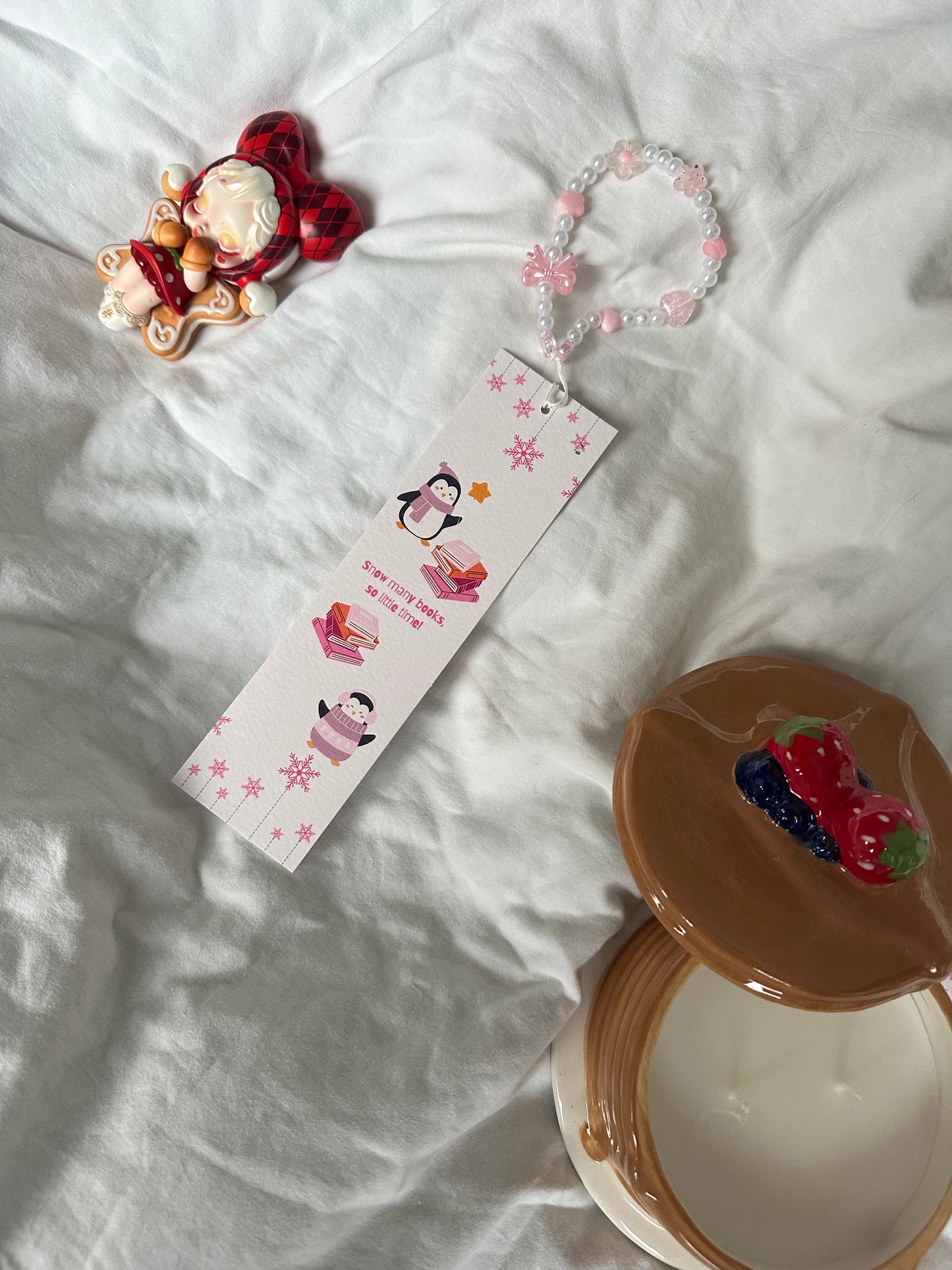 Snow many books so little time bookmark