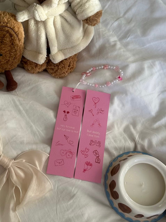 He’s fictional but our love is real bookmark