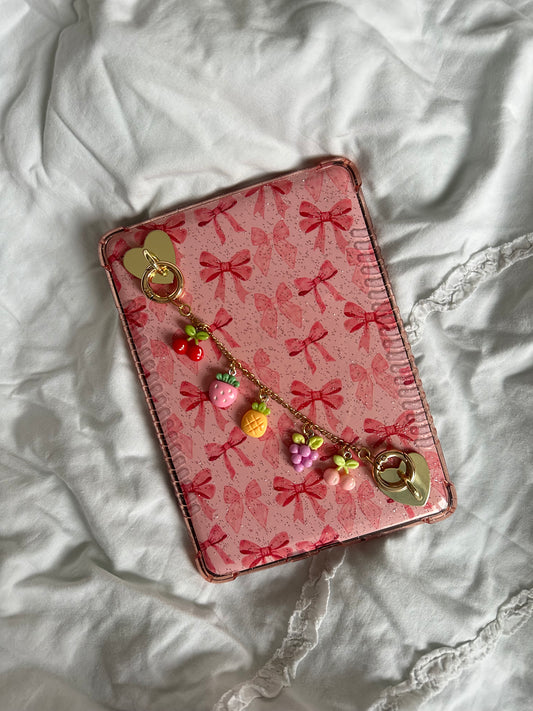 Kindle/Kobo double charm chain - Fruit cocktail