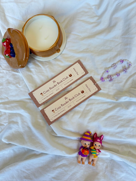The cozy reader book club Bookmark