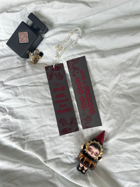 Be a good girl and spread those pages Bookmark