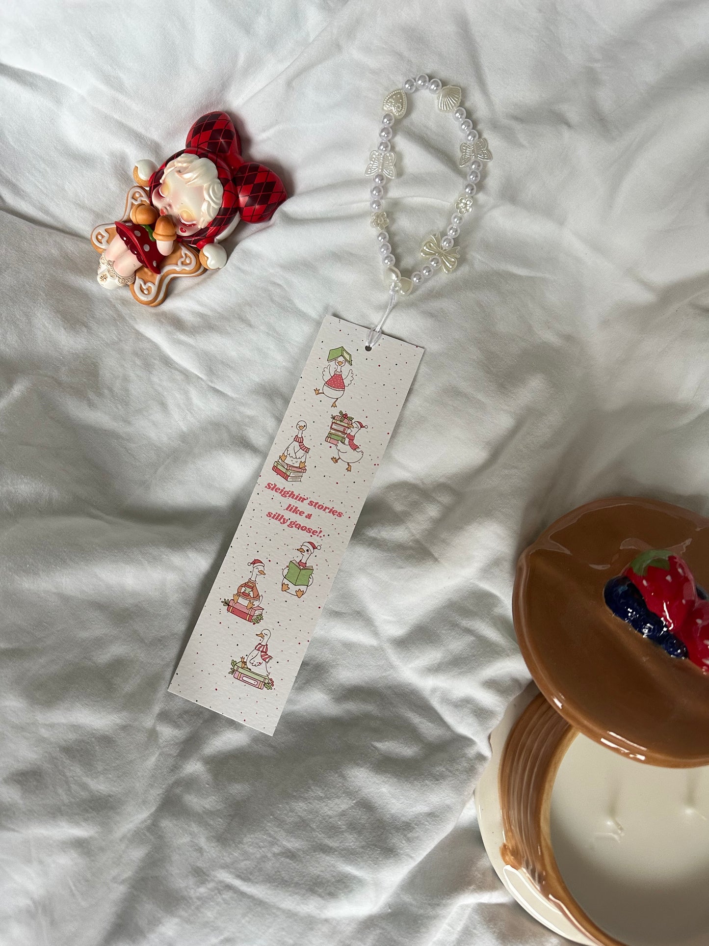 Sleighing stories like a silly goose bookmark