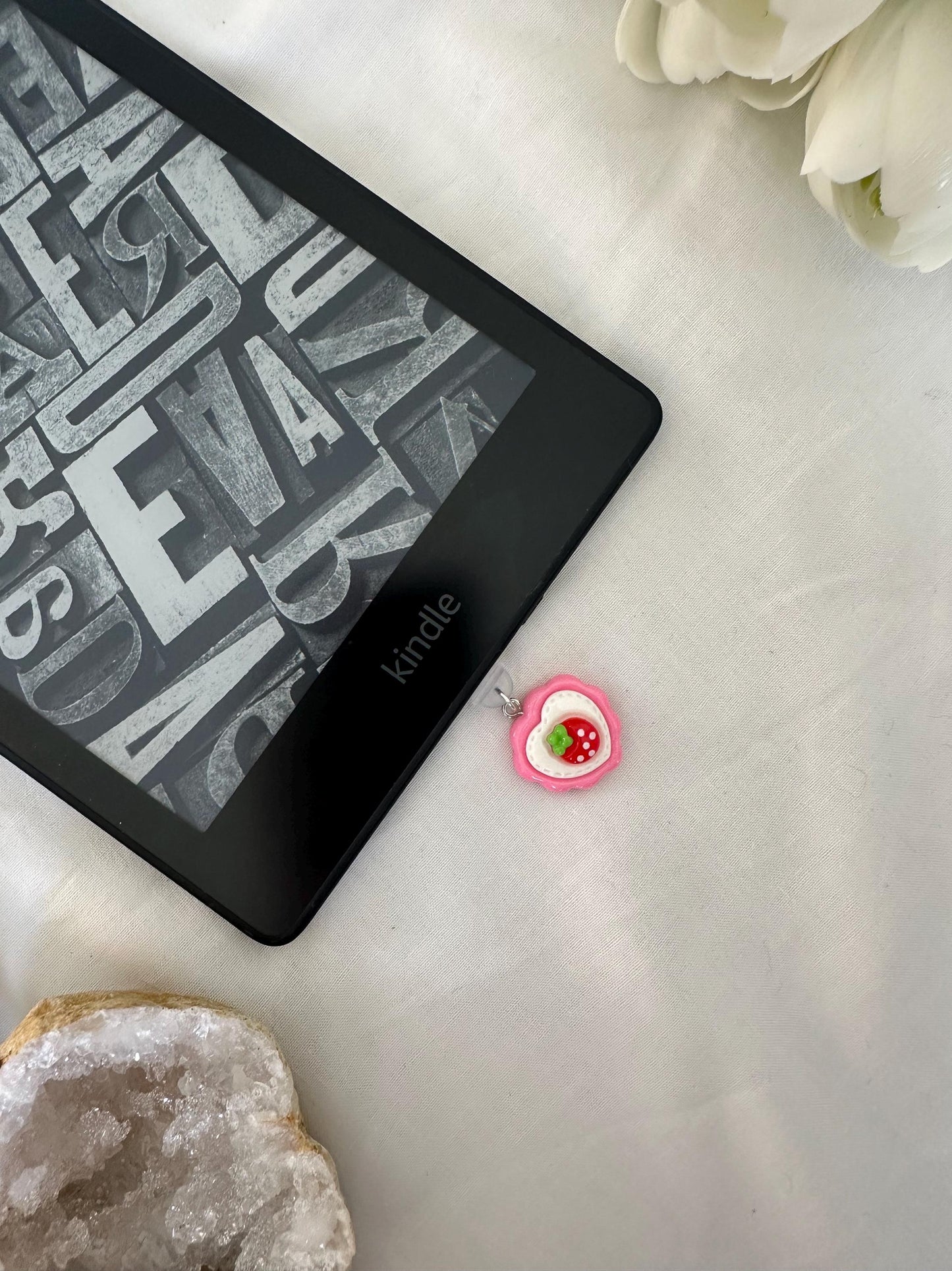 Strawberry heart Kindle plug
