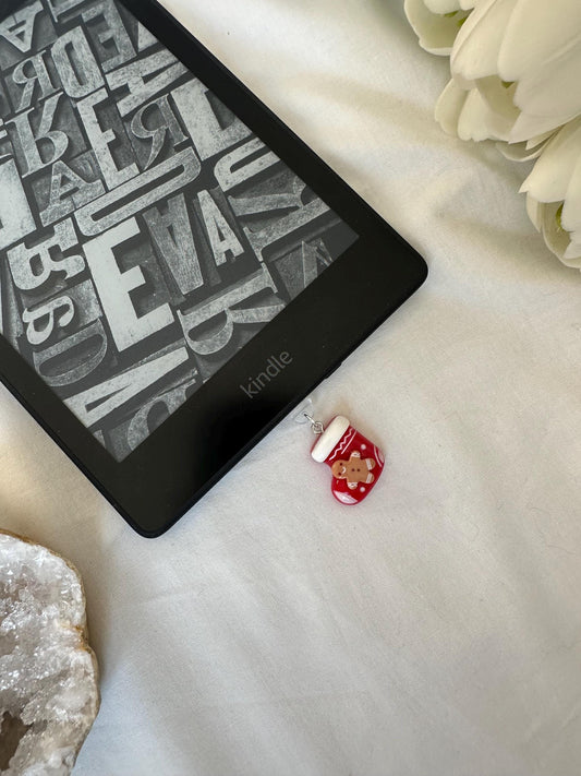 Cute Christmas stocking Kindle plug