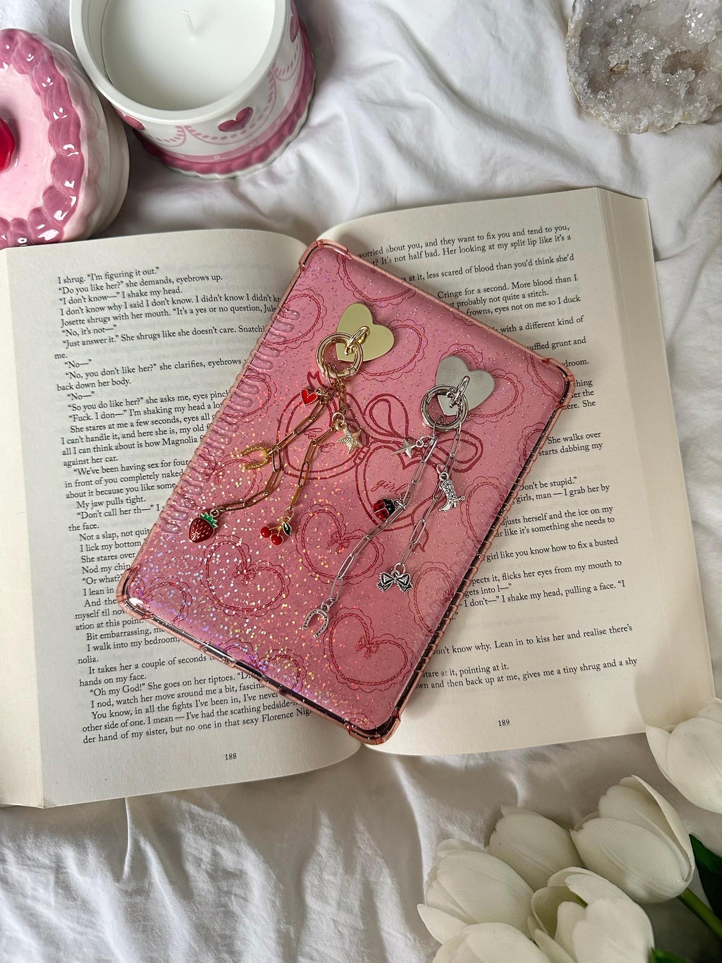 Kindle/Kobo chain charm