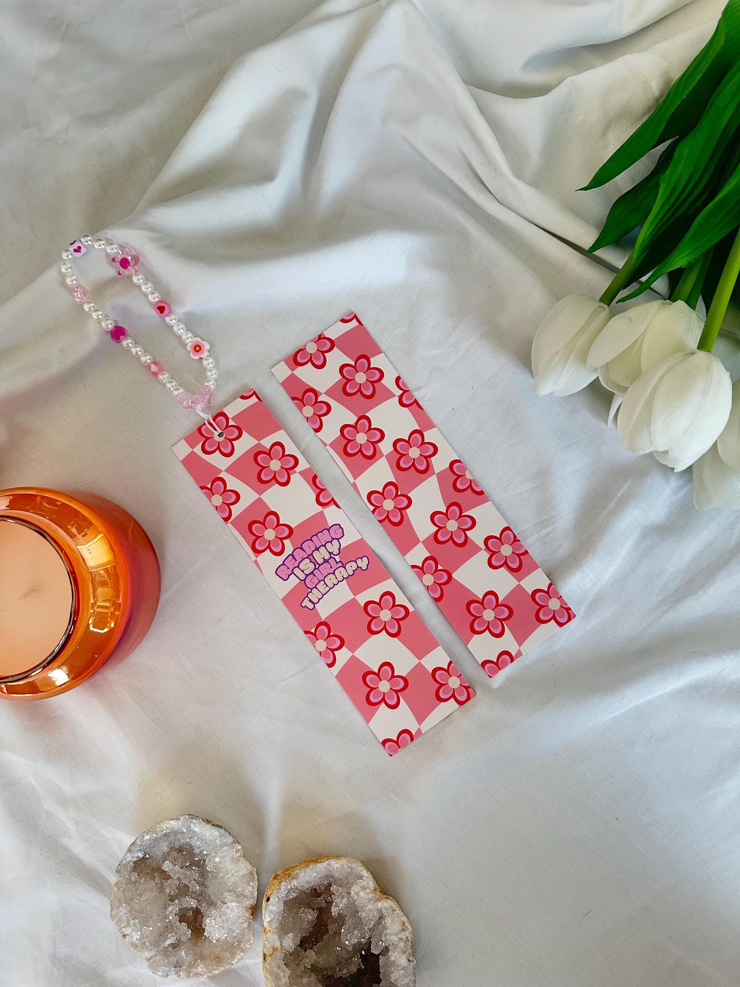 Reading is my girl therapy  bookmark