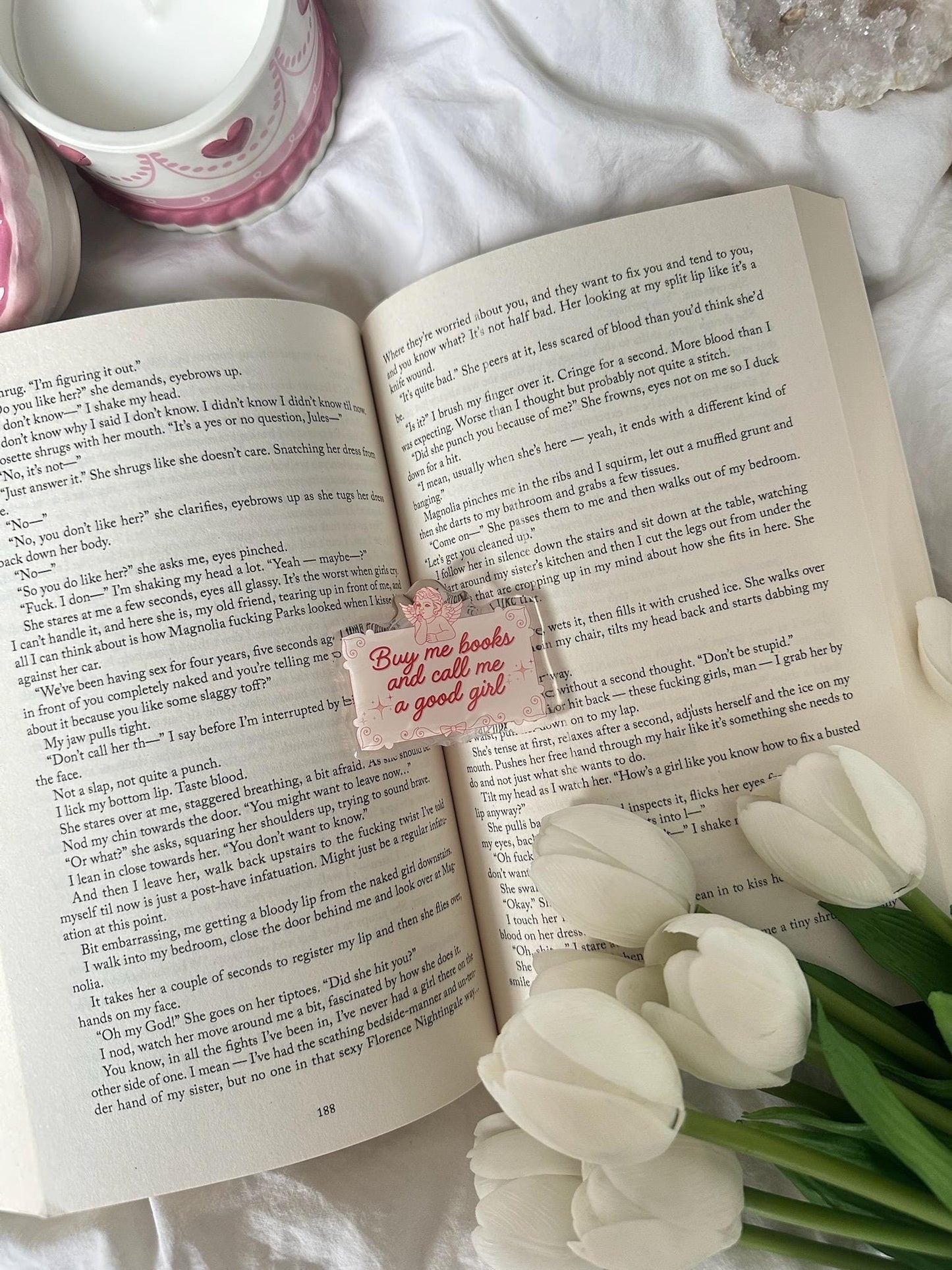 Buy me books and call me a good girl grip for e-reader or phone