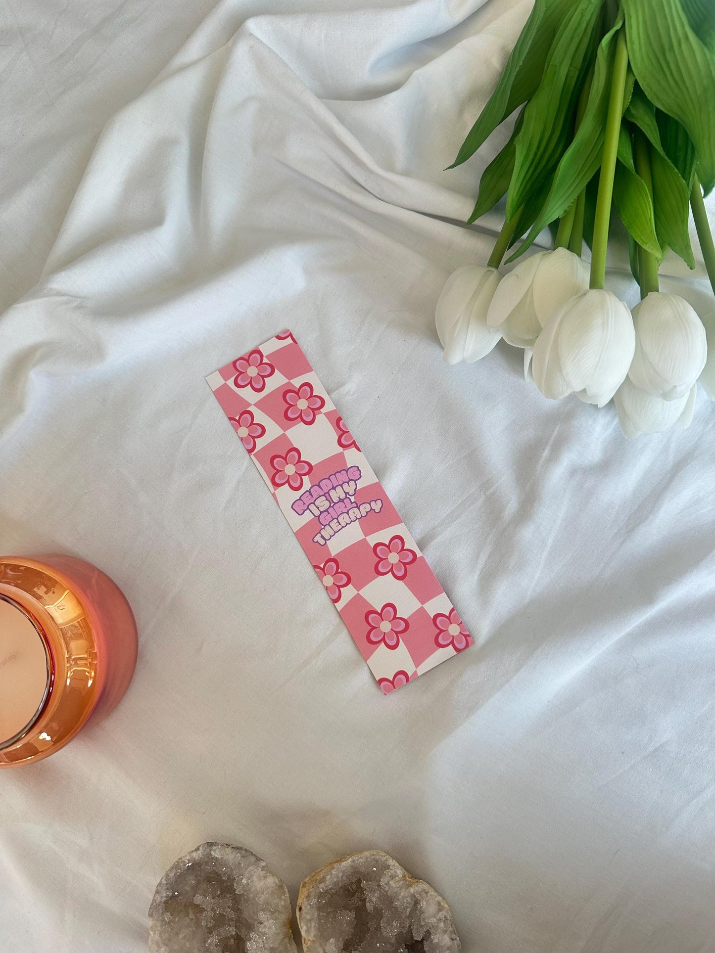 Reading is my girl therapy  bookmark