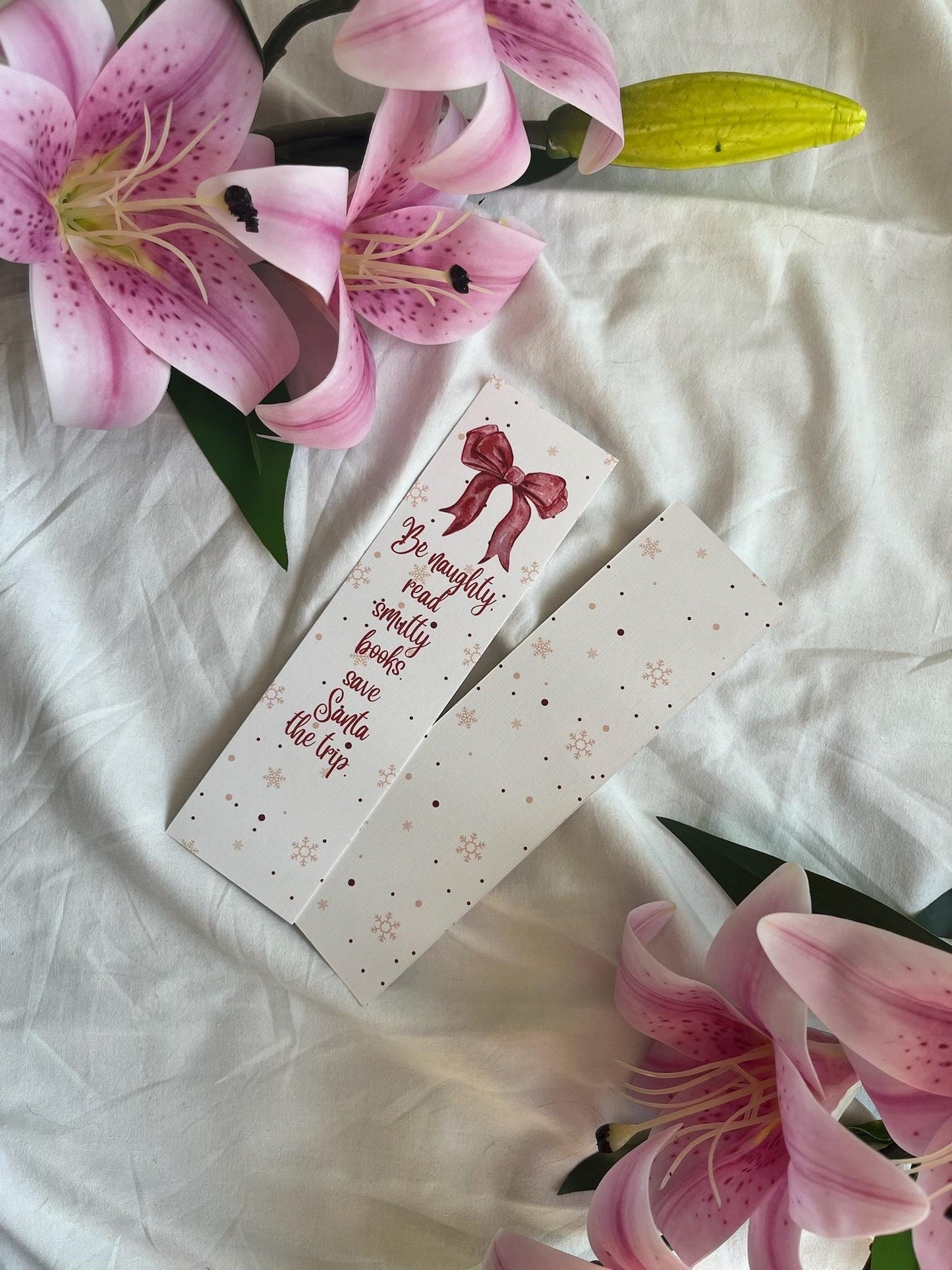 Be naughty, read smutty books. Save Santa the trip Bookmark