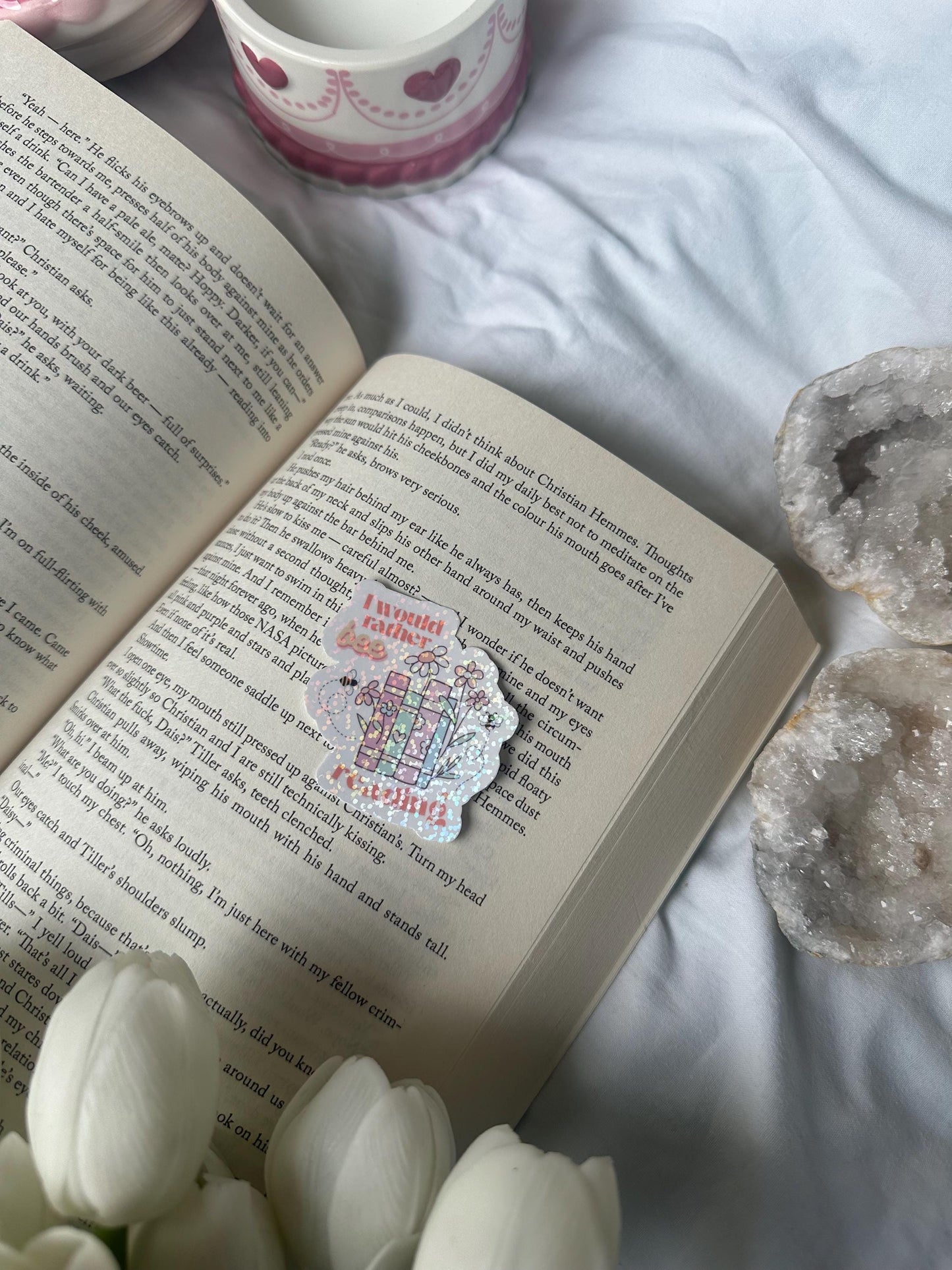 I would rather bee reading shiny sticker