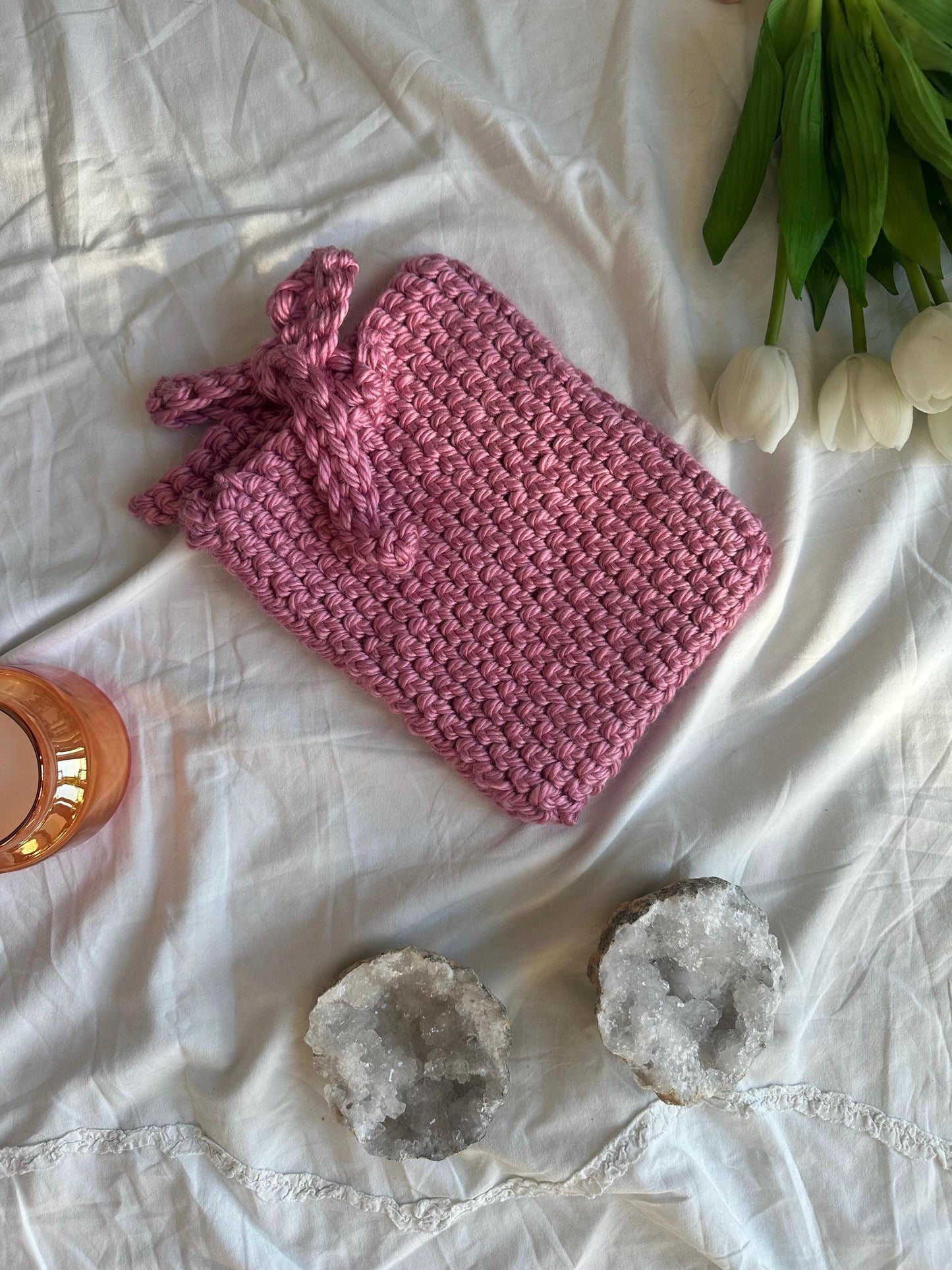 Handmade e-reader sleeve pink