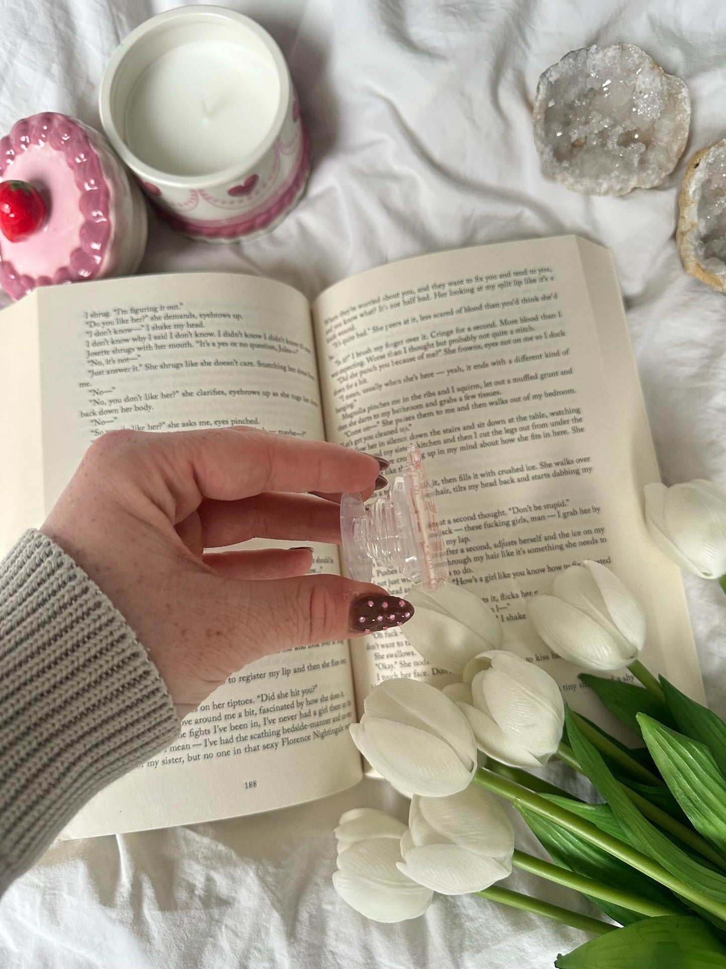 Buy me books and call me a good girl grip for e-reader or phone